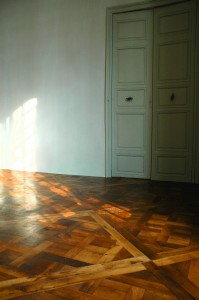 Parquet Versailles réalisé avec du plancher ancien